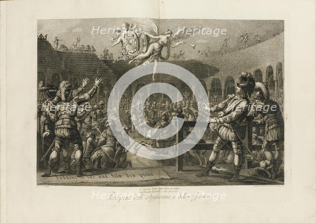Festival On the occasion of the marriage of Ferdinand, Duke of Parma to the Archduchess..., 1769. Creator: Bodoni, Giambattista (1740-1813).