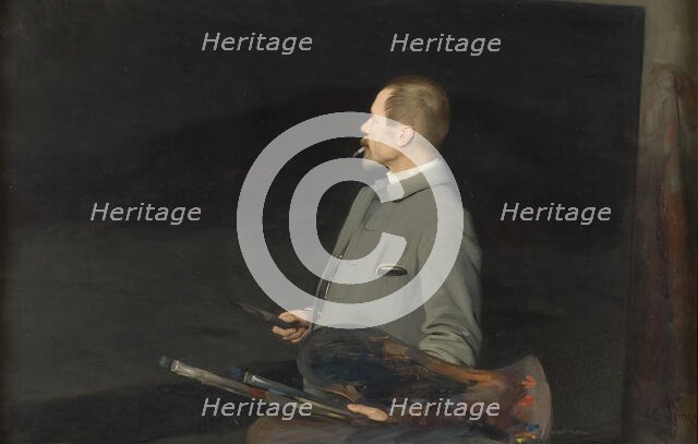 Edvard Rosenberg, the Artist, 1901. Creator: Emil Österman.