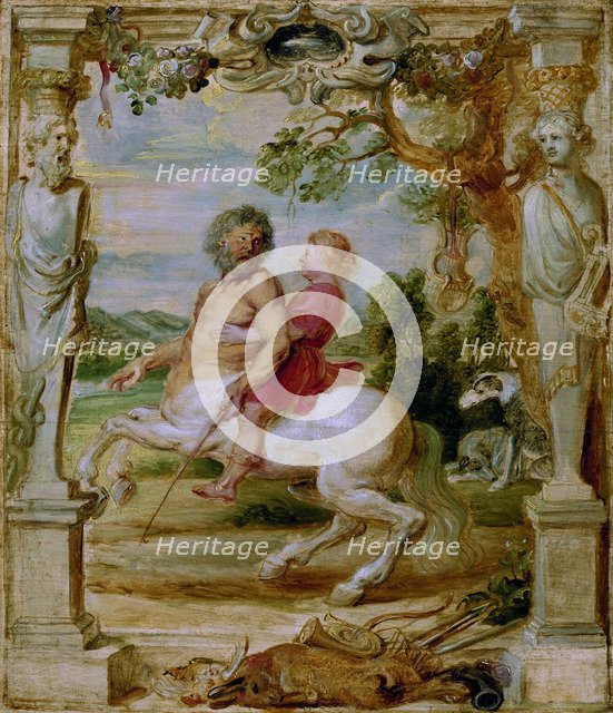 Achilles educated by the centaur Chiron, 1630-1635. Artist: Rubens, Pieter Paul (1577-1640)