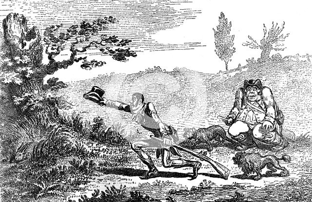 'Cockney Sportsmen finding a hare', 1800. Artist: Unknown