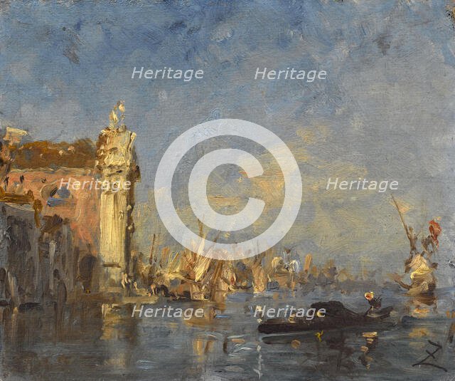 Venise, l'église des Gesuati, between 1870 and 1880. Creator: Felix Francois Georges Philibert Ziem.