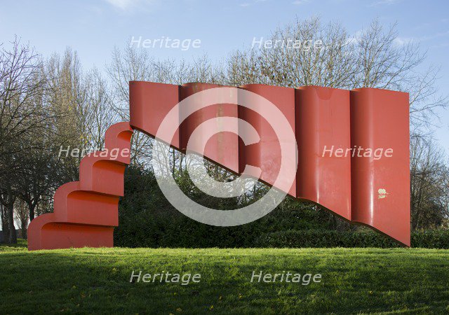 'The Art of Silence', sculpture by Bernard Schottlander, Bletchley, Milton Keynes, 2015. Artist: Patricia Payne.