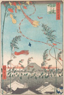 The Tanabata Festival, from the series One Hundred Famous Views of Edo , 1857., 1857. Creator: Ando Hiroshige.