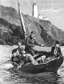 ''The Holiday Season - Fishing Off The Start Lighthouse', 1891. Creator: Percy Macquoid.