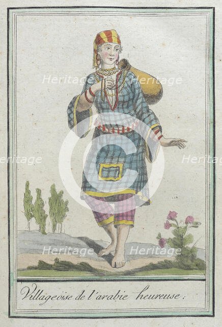 Costumes de Différents Pays, 'Villageoise de l'Arabie Heureuse', c1797. Creators: Jacques Grasset de Saint-Sauveur, LF Labrousse.