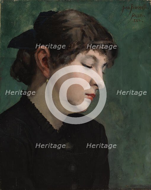 Head of a Woman, 1882. Creator: Juho Forsell.