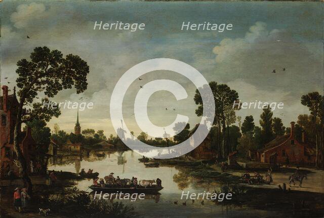 The Cattle Ferry, 1622. Creator: Esaias van de Velde.