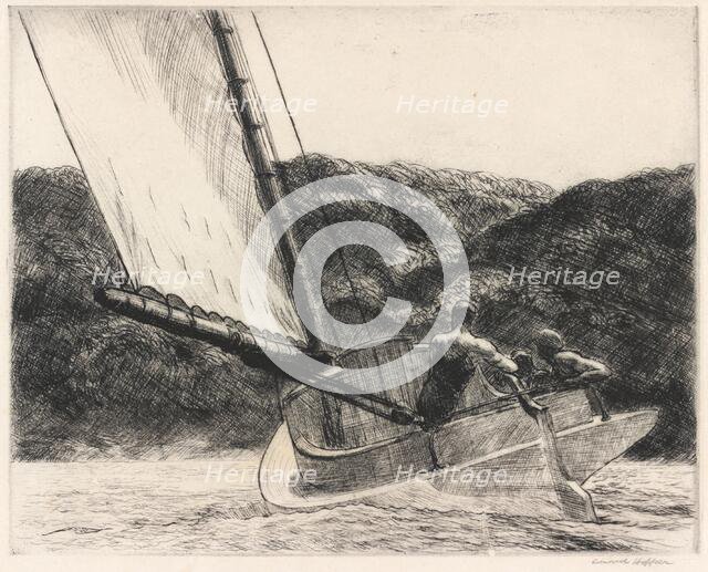 The Cat Boat, 1922. Creator: Edward Hopper.