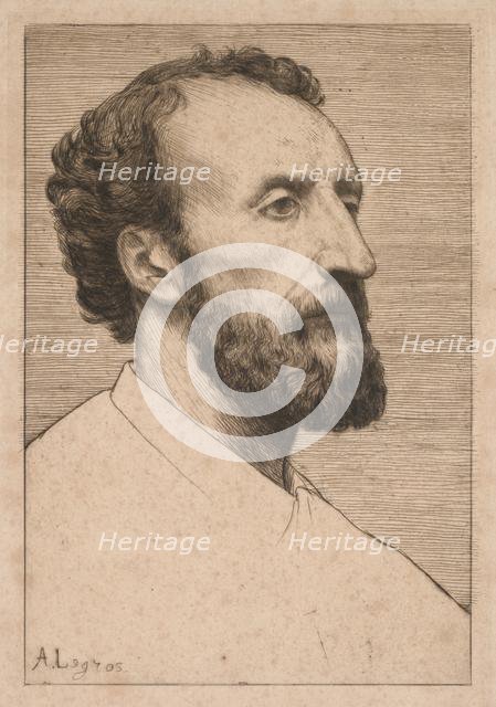 Jules Dalou, 1877. Creator: Alphonse Legros (French, 1837-1911).
