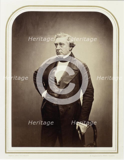 Portrait of Robert Stephenson (1803-1859) , 1856. Creator: Photo studio Maull & Polybank, London  .