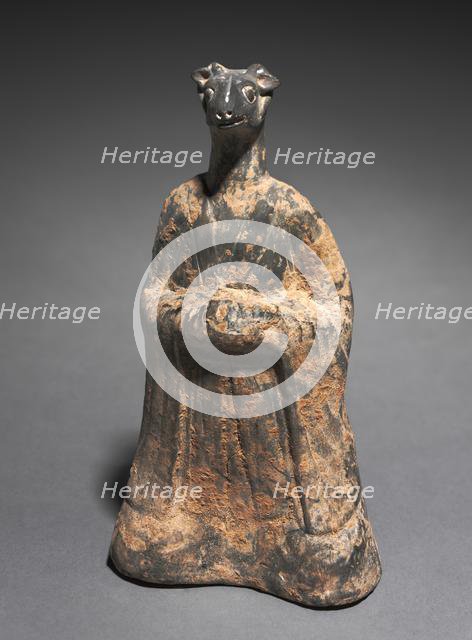 Mortuary Figure of the Zodiac Sign: Sheep (Scorpio), 500s. Creator: Unknown.