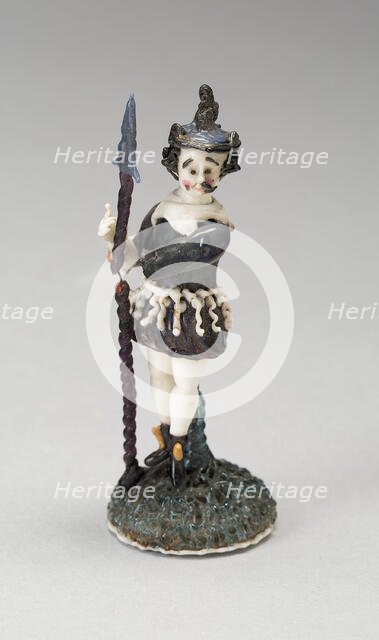 Soldier, France, 1700/50. Creator: Verres de Nevers.