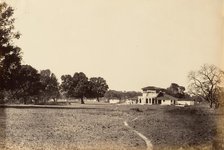 View of Bungalow and Grounds, 1850s. Creator: Unknown.