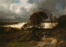 Storm: The Quarry at Montmartre, between 1820 and 1840. Creator: Georges Michel.