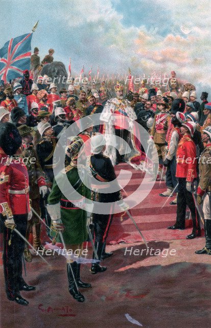 The Imperial Bodyguard, the soldiers of the empire, 1902. Artist: G Amato