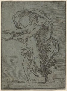 Woman Carrying a Tray, 1527/1530. Creator: Master FP.