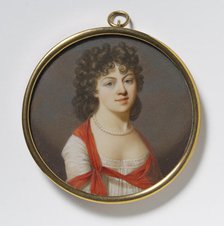 Fredrica Charlotta (Lolotte) Forsberg, 1766-1840, married Stenbock, Countess, lady in waiting, 1799. Creator: Giovanni Domenico Bossi.