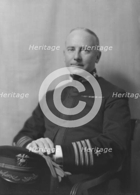 Captain Cyrus Miller, U.S.N., portrait photograph, 1918 Feb. 7. Creator: Arnold Genthe.