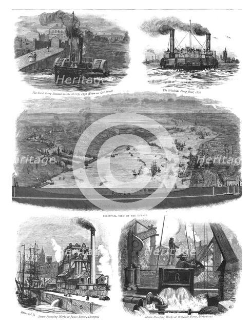 'The Mersey Tunnel opened by The Prince of Wales, Jan. 20', 1886.    Creator: Unknown.