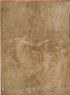 Venus with Cupid and Putto, 1527/30. Creator: Parmigianino.