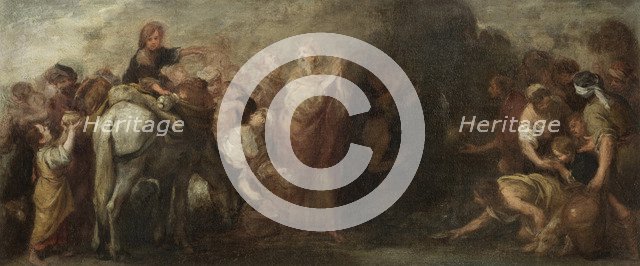 Moses Striking Water from the Rock, 1670.