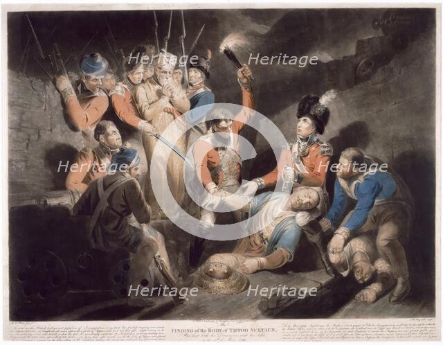Finding of the Body of Tippoo Sultan..., 1799, (1800).  Creator: Samuel William Reynolds.