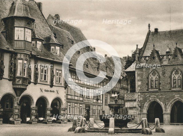 'Goslar - Marketplace', 1931. Artist: Kurt Hielscher.