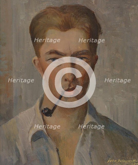 Self-Portrait, 1934. Creator: Juho Salminen.