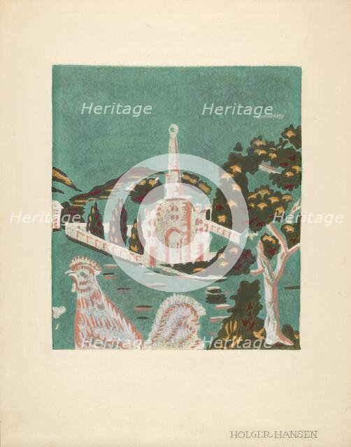 Bandbox (detail), c. 1940. Creator: Holger Hansen.