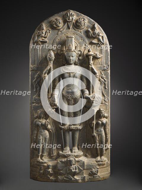 The Hindu God Vishnu in his Emanation as Narayana (image 1 of 12), c.1000. Creator: Unknown.