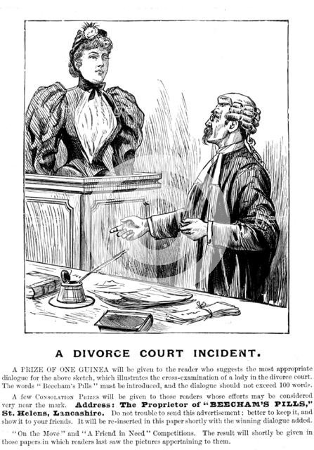 Advertisement for Beecham's Pills, 1895. Creator: Unknown.