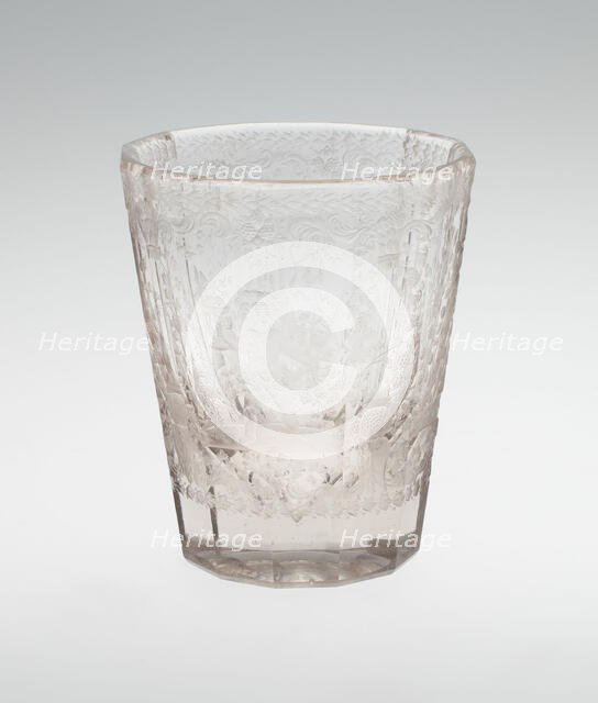 Beaker, Bohemia, Early 18th century. Creator: Bohemia Glass.