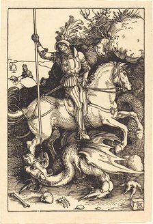 Saint George Killing the Dragon, 1501/1504. Creator: Albrecht Durer.