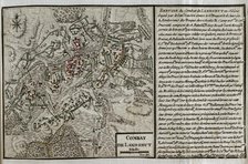 Map of the Battle of Landeshut (June 23, 1760), Seven Years War (1756-1763), 1765. Creator: Jean de Beaurain.