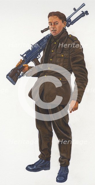 Second World War Gunner, c1940s, (c1990-2010). Artist: Graham Sumner.