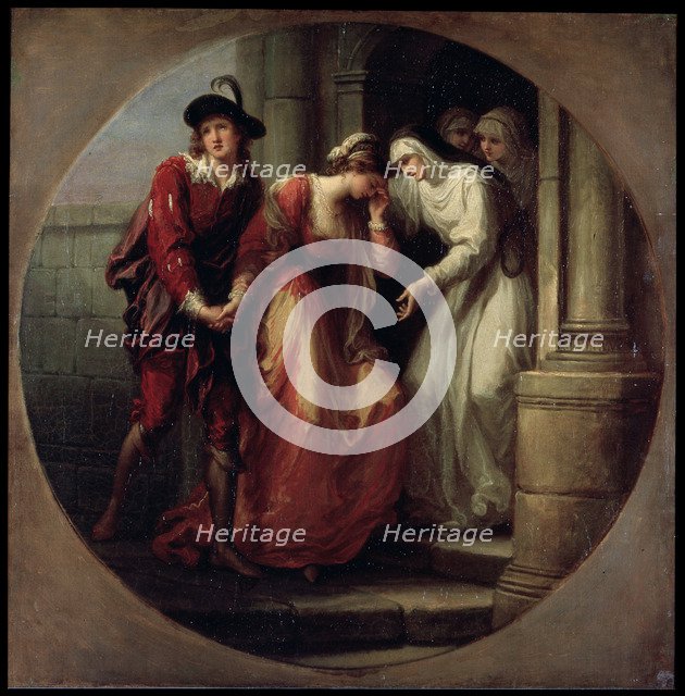 'The Parting of Abelard and Heloise', before 1780.  Artist: Angelika Kauffmann