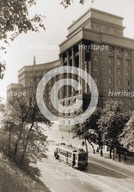 Council of People's Commissars of the Ukrainian SSR in Kiev, End 1930s.