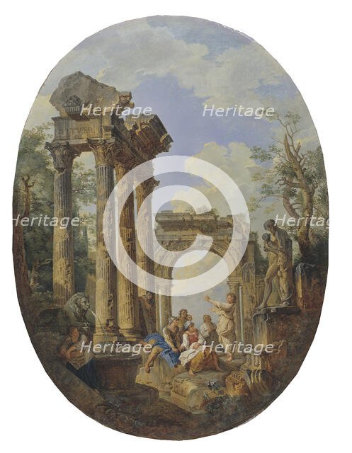 Roman Ruins, early-mid 18th century. Creator: Giovanni Paolo Panini.