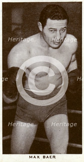 Max Baer, American boxer, 1938. Artist: Unknown