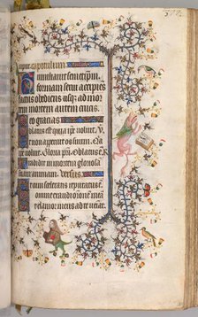 Hours of Charles the Noble, King of Navarre (1361-1425): fol. 184r, Text, c. 1405. Creator: Master of the Brussels Initials and Associates (French).