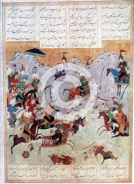 Battle between Alexander and the Persian king Darius III, 4th century BC. Artist: Unknown