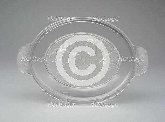 Westward Ho!/Pioneer pattern platter, c. 1876. Creator: Gillinder & Sons.