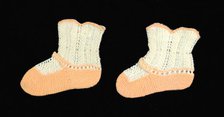 Bootees, American, 1840-60. Creator: Unknown.