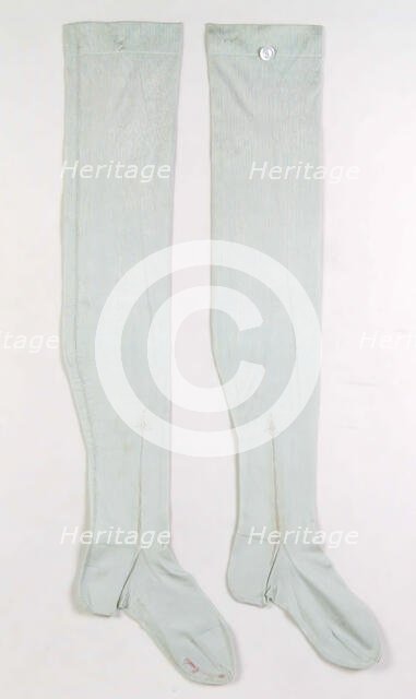 Stockings, French, ca. 1880. Creator: Bon Marche.