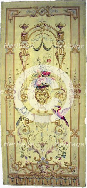 Hanging Portière or Panel for a Bed, France, 1775/1825. Creator: Unknown.