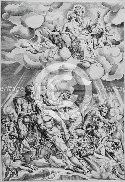 Lazarus in Heaven and the Rich Man in Hell, 1547. Creator: Cornelis Bos.