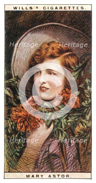 Mary Astor (1906-1987), Academy Award-winning American actress, 1928.Artist: WD & HO Wills