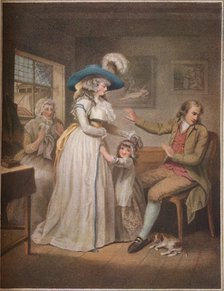 'The Virtuous Parent. Laetitia Endeavours In Vain By Parents To Reconcile Her Parents',1789. Artist: John Raphael Smith.