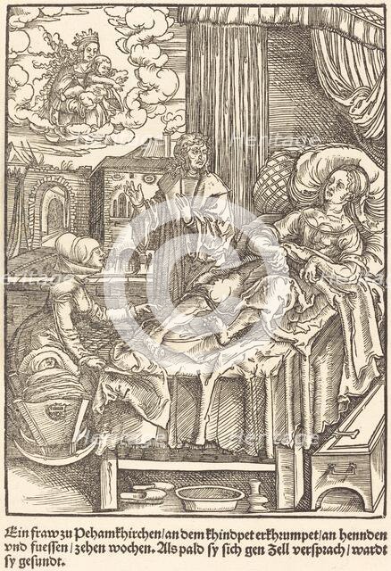 Ein fraw zu Peham Kirchen ..., c. 1503. Creator: Master of the Legend Scenes.