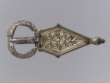 Belt Buckle With Trapezoidal Plate, Germanic, ca. 500. Creator: Unknown.